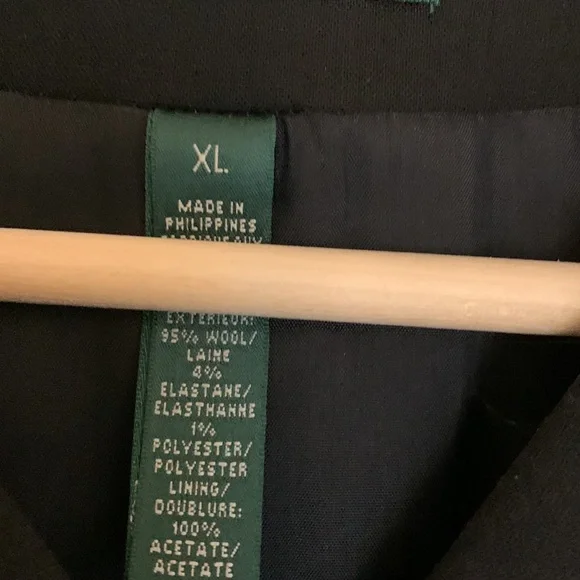 Ralph Lauren double breasted coat with little fair at bottom. - Picture 2 of 3